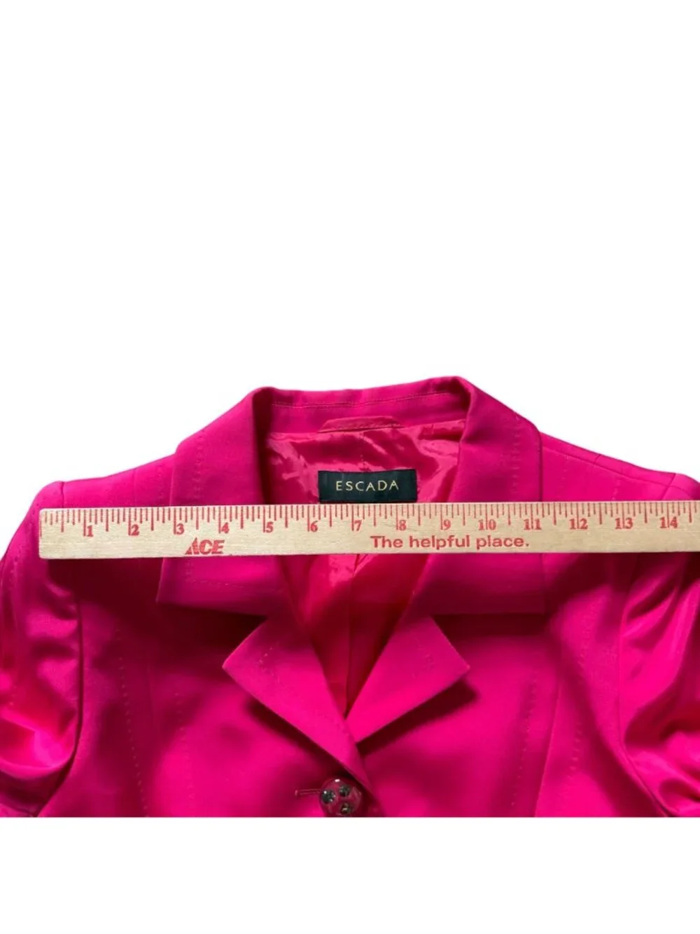 Escada Fuchsia Blazer Pencil Skirt Suit Set Women's 36 Pink - Picture 10 of 16